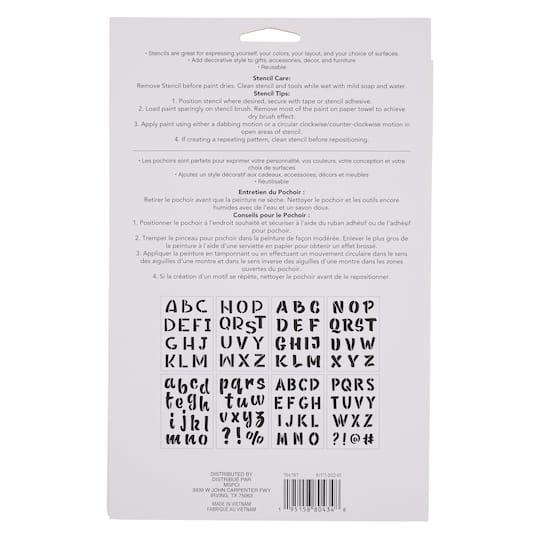 1.5" Handletter Alphabet Stencils by Craft Smart®